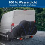 HiLo sports Fahrradschutzhülle für 2 E-Bikes – 600D Ripstop Heckträgerabdeckung wasserdicht – Bild 4