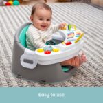 Infantino Music & Lights 3-in-1 Baby-Booster – Mitwachsender Entdeckungssitz mit Klavier in Blau – Bild 2