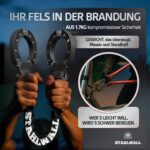 STAHLWALL E-Scooter Schloss mit 8mm Stahl & XU3 Zylinder – Handschellenschloss für E-Roller – Bild 4