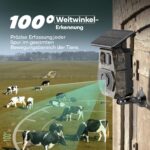MAXDONE Wildkamera 4K 64MP mit Solarpanel & App-Steuerung – Nachtsicht bis 20m für Wildbeobachtung – Bild 9