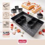 Zenker Zahlen- und Buchstaben Backform-Set 9-teilig – PFAS-freie Backformen für kreative Kuchen – Bild 3