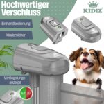 KIDIZ® Treppenschutzgitter ausziehbar bis 180 cm – Sicherheitsgitter für Babys & Haustiere – Bild 3