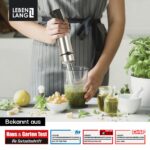 LEBENLANG 1500W Stabmixer Edelstahl – Pürierstab mit Messbecher & Spritzschutz – Bild 2