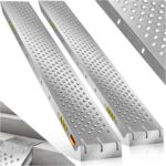 MASKO® 2er Set Auffahrrampe Verzinkter Stahl – 400 kg Tragkraft für PKW & Anhänger