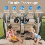 EasyAcc 10000mAh Clip-Ventilator 20cm – 37h Laufzeit mit Powerbank-Funktion & 5 Geschwindigkeiten – Bild 4