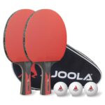 JOOLA Tischtennis Set Duo Carbon – 2 Schläger, 3 Bälle & Tasche, 6-teilig