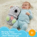 Fisher-Price Schlummer-Koala – Beruhigendes Nachtlicht mit Musik & Atembewegungen für Neugeborene – Bild 2