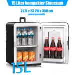 KESSER 15 Liter Mini-Kühlschrank mit Heiz- & Kühlfunktion – tragbar für Auto & Büro – Bild 7