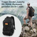 Jueachy 30L Militär Rucksack wasserdicht – Taktischer Outdoor Rucksack mit MOLLE-System – Bild 7