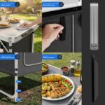 24MOVE® Campingküche PRAIA – Faltbare Outdoor Arbeitsplatte mit Stauraum – Bild 3