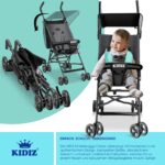 Kidiz Kinderbuggy City – Kompakter Sportwagen mit 360° Rädern & Sonnenverdeck ab 6 Monaten – Bild 4