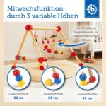 Bieco Spieltrapez Holz höhenverstellbar – Activity Center Baby Gym von Geburt an – Bild 4