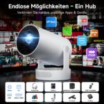 Philoent Smart Projektor 4K/1080P – Ultrakurzdistanzbeamer mit WiFi 6 & Auto-Trapezkorrektur – Bild 6