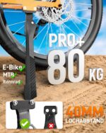 HENMI Fahrradständer 24-29 Zoll mit 40mm Lochabstand – E-Bike Ständer bis 80 kg – Bild 2