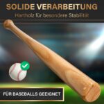 HELDENWERK Baseballschläger 31 Zoll – Holz & Aluminium mit rutschfestem Griff – Bild 2