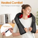 Brelley Nackenmassagegerät mit Wärmetherapie – 3 Intensitäten & bidirektionale Rotation – Bild 3