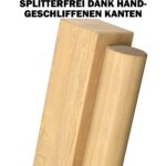 Kubb Wikinger Spiel aus Gummibaumholz – Premium Holzspiel mit Tragetasche für 2-12 Spieler – Bild 3