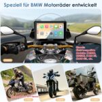 CARPURIDE W702BS Pro Motorrad CarPlay Display 7" – Kabelloses CarPlay & Android Auto für BMW – Bild 2