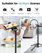 Victiv 197cm Handy-Stativ mit flexiblem Schwanenhals – Overhead-Stativ für Smartphone & Kamera – Bild 3