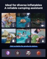FLEXTAILGEAR Tiny PUMP 2 – Tragbare USB-Luftpumpe mit 5 Düsen für Luftmatratzen & Schwimmringe – Bild 4