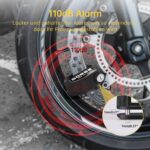ZELENY Bremsscheibenschloss mit 110dB Alarm – Diebstahlsicherung für Motorrad & Fahrrad – Bild 2