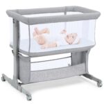 Growaystory Beistellbett Baby – 7-fach höhenverstellbar mit Co-Sleeper Funktion & Stauraum