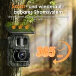 MAXDONE Wildkamera 4K 64MP mit Solar & WLAN – Nachtsicht Bewegungsmelder für Wildlife Monitoring – Bild 2
