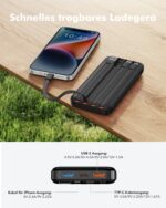 Charmast 20000mAh Powerbank mit 22,5W – 6 Geräte gleichzeitig laden – Bild 7