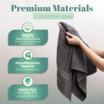 NatureMark 8er Handtuch-Set 50×100 cm – 100% Baumwolle, saugfähig & langlebig in Anthrazit – Bild 4