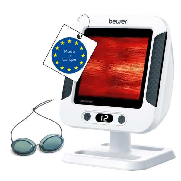 Beurer IL 60 Infrarot-Wärmestrahler 300W – Medizinprodukt mit UV-Schutz für Wärmebehandlung