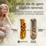 Purefitness Omega 3 Kapseln 2000mg – EPA & DHA für Herz, Gehirn & Sehkraft | 120 Softgels – Bild 3