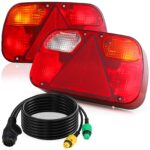 TLGREEN Anhänger-Rückleuchten Set 12V 7-Funktionen E11-zertifiziert – Sicherheitsbeleuchtung für Anhänger & Wohnwagen