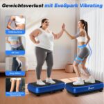 EvoSpark Vibrationsplatte mit Doppelmotoren – Ganzkörpertraining für effektives Abnehmen – Bild 6