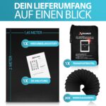 Xcelenze Verdunkelungsrollo 2m x 1,45m – 100% Lichtundurchlässig mit Mikrohafttechnologie – Bild 4