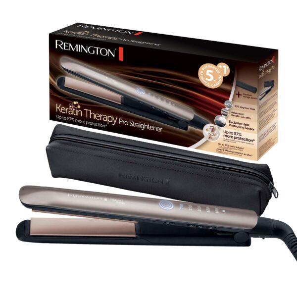 Remington S8593 Profi-Glätteisen mit Keratin Protect – Haarglätter 160-230°C