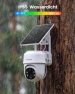 Cinnado Überwachungskamera Aussen Solar 2K – Akku WLAN Kamera 360° mit PIR & Farbnachtsicht – Bild 6