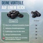 ZIRBITZ HD Fernglas 8x25 – Kompaktes Taschenfernglas für Wandern & Vogelbeobachtung – Bild 6