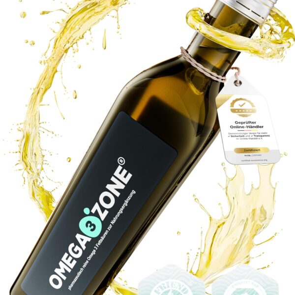 omega3zone Omega-3 Fischöl flüssig 5400 mg – Premium Triglyceride aus Deutschland