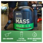 Optimum Nutrition Serious Mass Weight Gainer Schokolade 5.45kg – Muskelaufbau & Gewichtszunahme – Bild 6