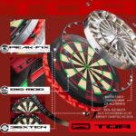 Target Darts TOR Steeldartboard aus 215-MDG Sisal – Turnier-Dartscheibe mit LED-Ring – Bild 3