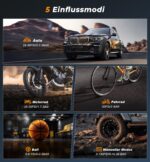 Fshyos Elektrische Luftpumpe 150 PSI mit 6000-mAh-Akku – tragbarer Kompressor für Auto, Fahrrad & Motorrad – Bild 6