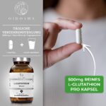 QIDOSHA L-Glutathion 500 mg – hochdosiert & reduziert, 120 vegane Kapseln – Bild 9
