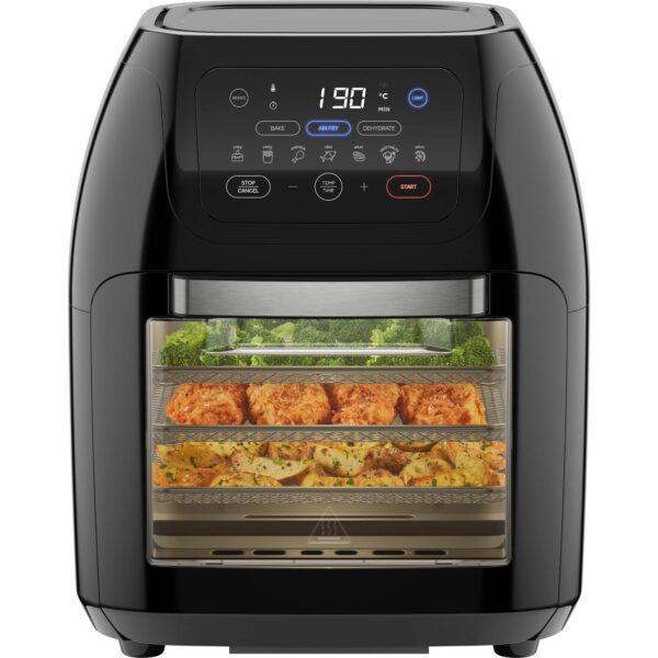 Chefman 10L Digitale Heissluftfritteuse mit Rotisserie & Dörrautomat – XL Familiengrösse