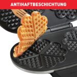 Tefal Doppel-Herzwaffeleisen WM311D – 1200W mit stufenlosem Temperaturregler – Bild 8