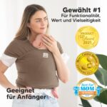 KeaBabies Babytrage ab Geburt – Ergonomisches Tragetuch für Neugeborene & Kleinkinder – Bild 3