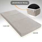 Totsy Baby Klappmatratze 60x120 cm – Faltbare Reisebettmatratze mit Transporttasche – Bild 3