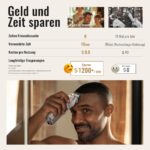 Jack & Rose Haarschneidemaschine mit Carbonklingen & T-Blade Trimmer – Kabelloses Profi Pflegeset für Herren – Bild 2