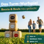 STAKK Holz-Wurfspiel – Boccia mit modernem Twist für Garten & Strand – Bild 2