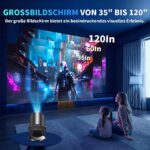 coolid Mini Beamer 4K – Tragbarer Projektor mit WiFi 6, Bluetooth 5.4 & 1400 Lumen – Bild 9