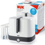 NUK Vario Express Flaschensterilisator – Dampfsterilisation für bis zu 6 Babyflaschen in 6 Minuten
